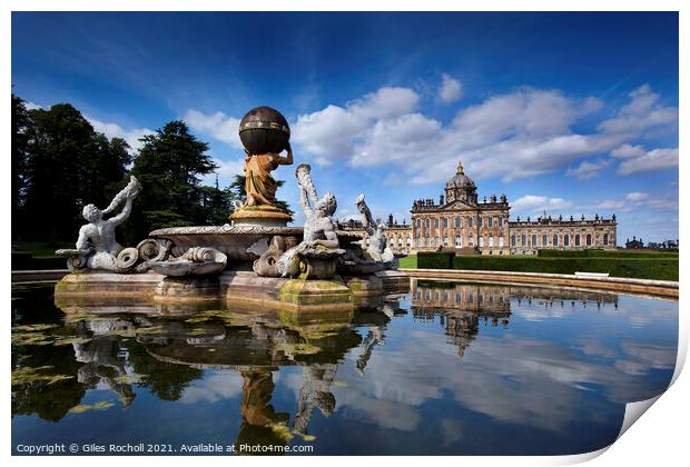 Castle Howard Yorkshire Print by Giles Rocholl