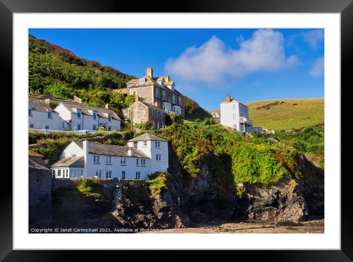 Seaside Escape in Port Isaac Framed Mounted Print by Janet Carmichael