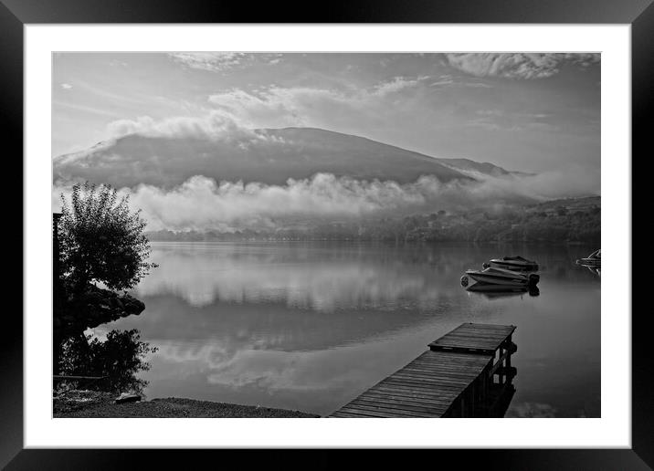 Loch Earn Low Cloud, Scotland Framed Mounted Print by Rob Cole