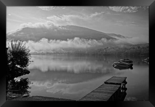 Loch Earn Low Cloud, Scotland Framed Print by Rob Cole