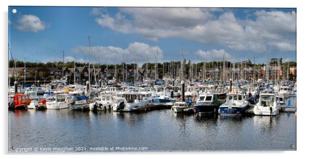 Boats And Yachts At Royal Quays Marina Acrylic by Kevin Maughan