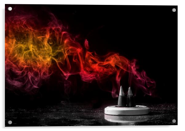 Hot Smoke Acrylic by Kelly Bailey