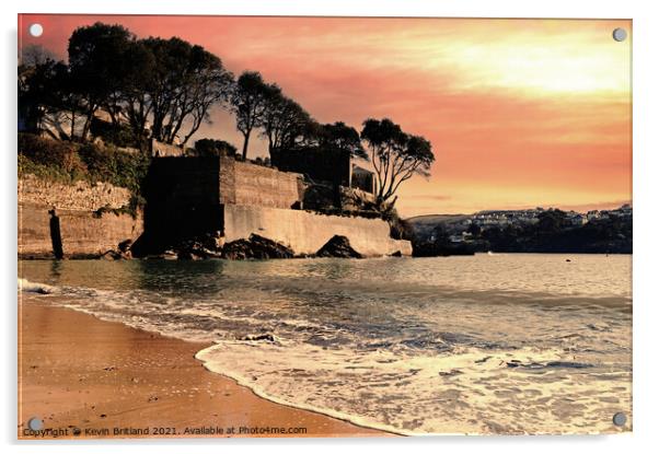 Cornish sunrise Acrylic by Kevin Britland