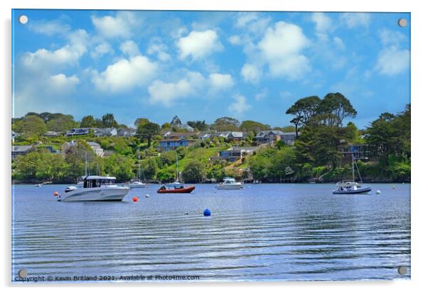 restronguet creek cornwall Acrylic by Kevin Britland