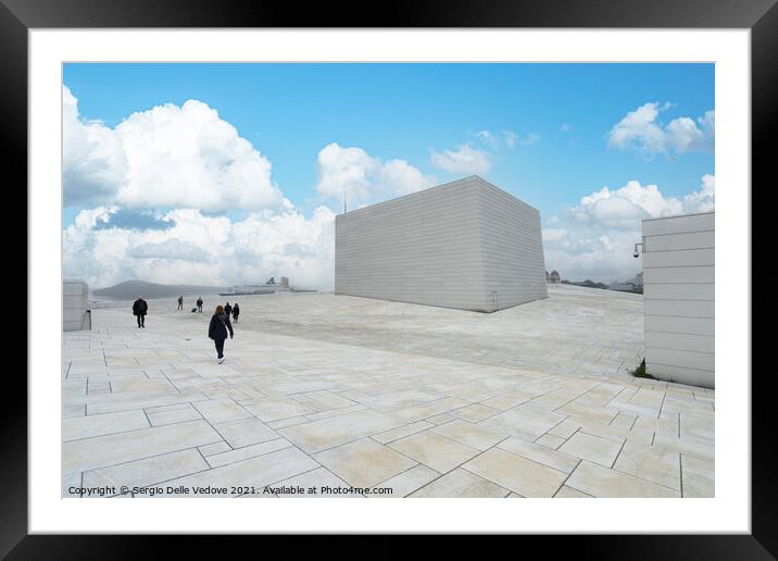 Oslo Opera House Framed Mounted Print by Sergio Delle Vedove