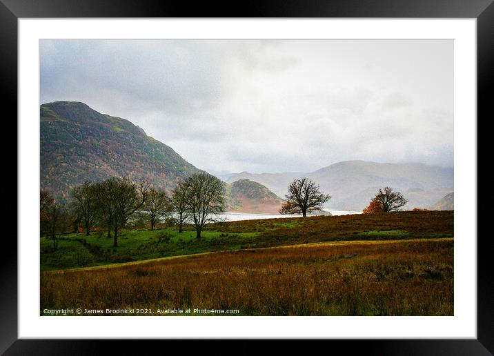 Foggy Lake District Framed Mounted Print by James Brodnicki
