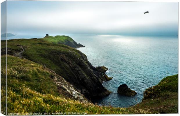 Abereiddy, Pembrokeshire, Wales Canvas Print by geoff shoults