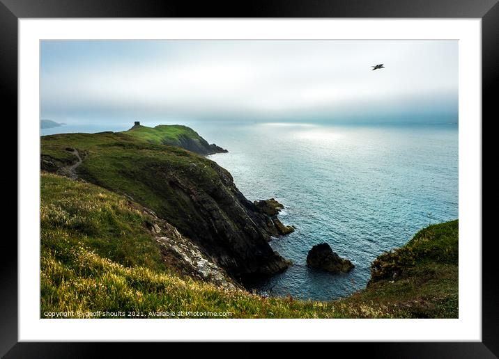 Abereiddy, Pembrokeshire, Wales Framed Mounted Print by geoff shoults