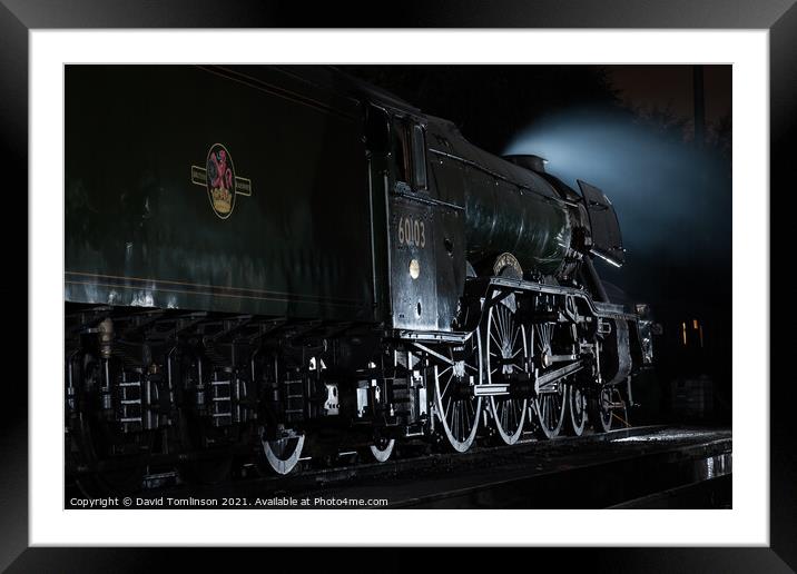 Side lit Scotsman  Framed Mounted Print by David Tomlinson