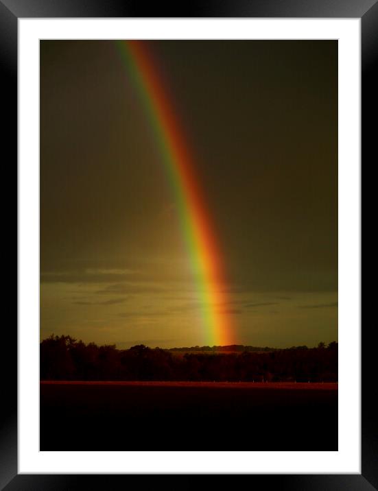 Over the rainbow Framed Mounted Print by Simon Johnson