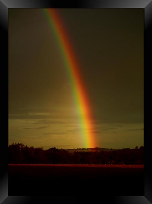 Over the rainbow Framed Print by Simon Johnson
