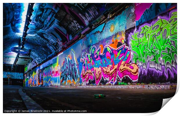 Leake Street Tunnel Print by James Brodnicki