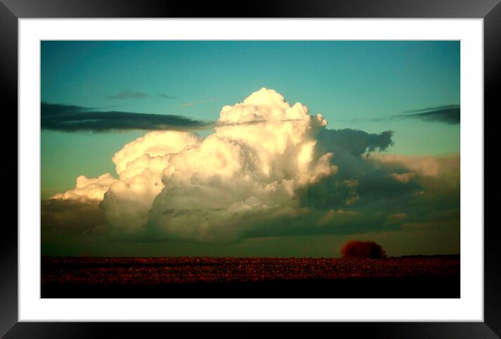 Thunder cloud Framed Mounted Print by Simon Johnson