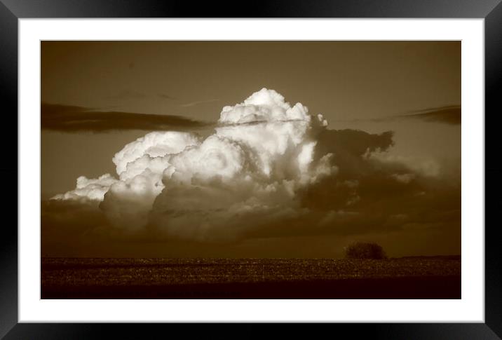 cumulous cloud Framed Mounted Print by Simon Johnson