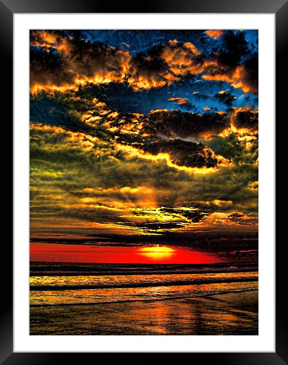 Painted Bali Sky Framed Mounted Print by Mark Sellers