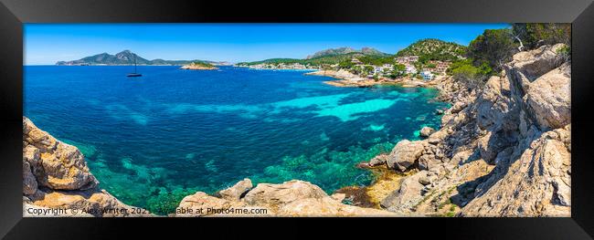 Mallorca island, view of bay in Sant Elm Framed Print by Alex Winter