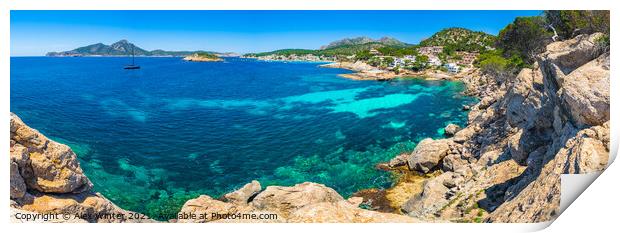 Mallorca island, view of bay in Sant Elm Print by Alex Winter