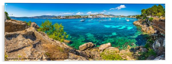 Santa Ponca on Mallorca island, Mediterranean Sea Acrylic by Alex Winter