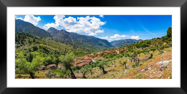 Fornalutx, Sierra de Tramuntana Framed Mounted Print by Alex Winter