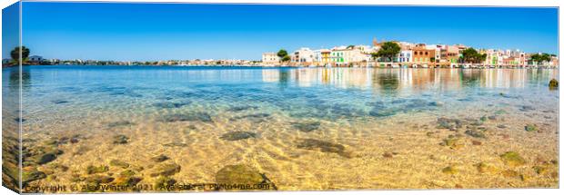 Portocolom, old fisher village Canvas Print by Alex Winter