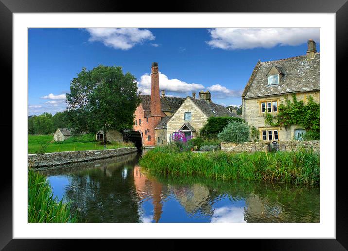 The Old Mill Lower Slaughter  Framed Mounted Print by Alison Chambers