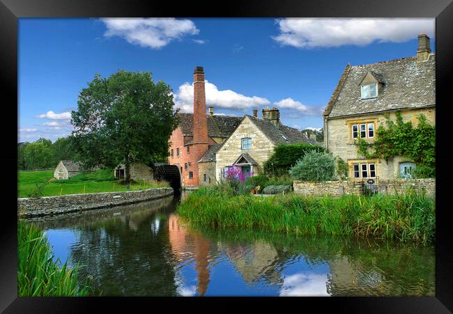 The Old Mill Lower Slaughter  Framed Print by Alison Chambers