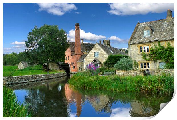 The Old Mill Lower Slaughter  Print by Alison Chambers