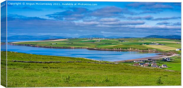 Scapa Bay, Mainland Orkney Canvas Print by Angus McComiskey
