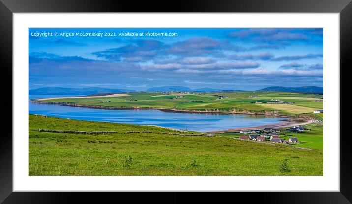 Scapa Bay, Mainland Orkney Framed Mounted Print by Angus McComiskey