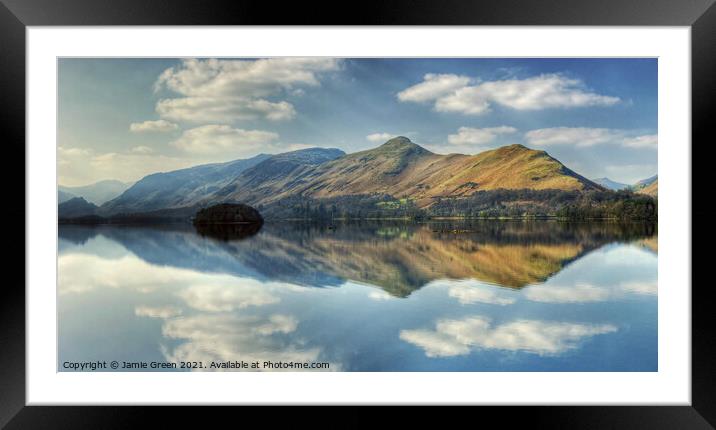 Catbells Framed Mounted Print by Jamie Green