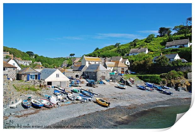 cadgwith cornwall Print by Kevin Britland