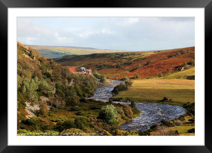 The river Tees in the Pennines. Framed Mounted Print by Paul Clifton