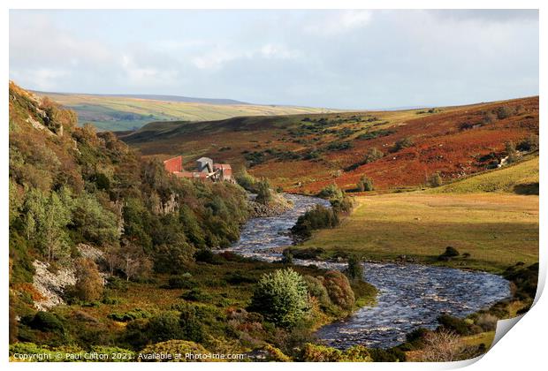 The river Tees in the Pennines. Print by Paul Clifton