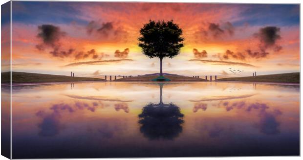 The paddling pool Canvas Print by Leighton Collins