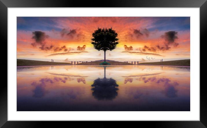 The paddling pool Framed Mounted Print by Leighton Collins