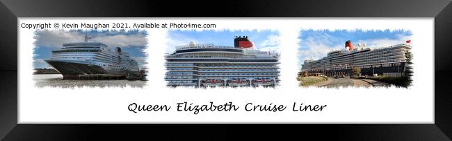 Queen Elizabeth Cruise Liner  Framed Print by Kevin Maughan