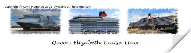 Queen Elizabeth Cruise Liner  Print by Kevin Maughan