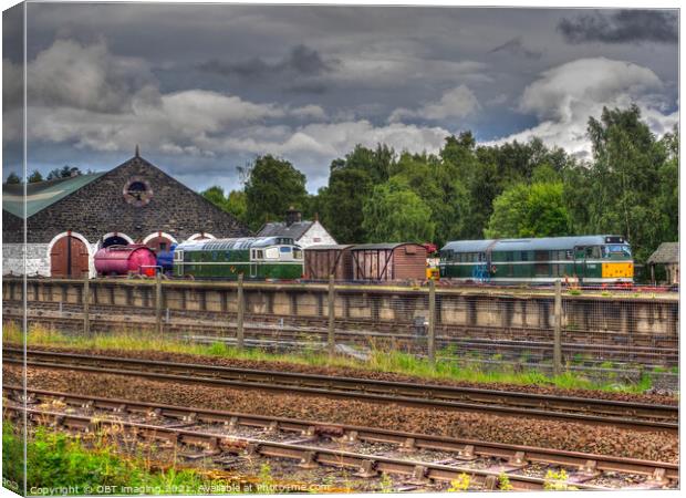 Aviemore Strathspey Railway Sidings & Engine Shed 1898 Canvas Print by OBT imaging