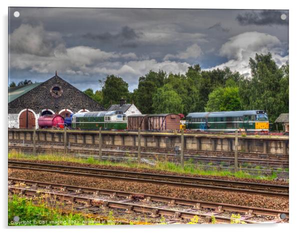 Aviemore Strathspey Railway Sidings & Engine Shed 1898 Acrylic by OBT imaging