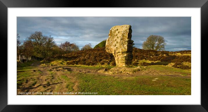 The Cork Stone Framed Mounted Print by Chris Drabble