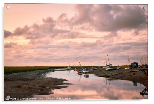 Sunset at Blakeney Acrylic by Graham Prentice