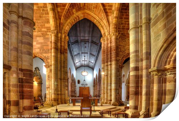 Se de Cathedral Silves Interior Print by Wight Landscapes