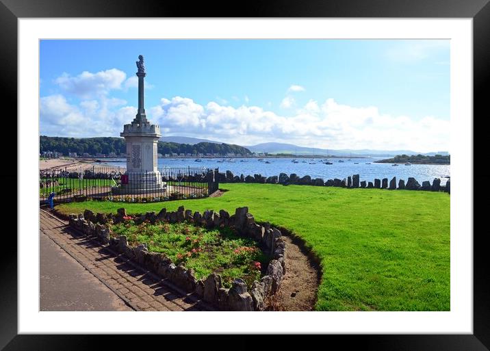 Millport promenade and memorial Framed Mounted Print by Allan Durward Photography