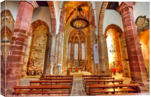 Silves Se de Cathedral Interior Canvas Print by Wight Landscapes