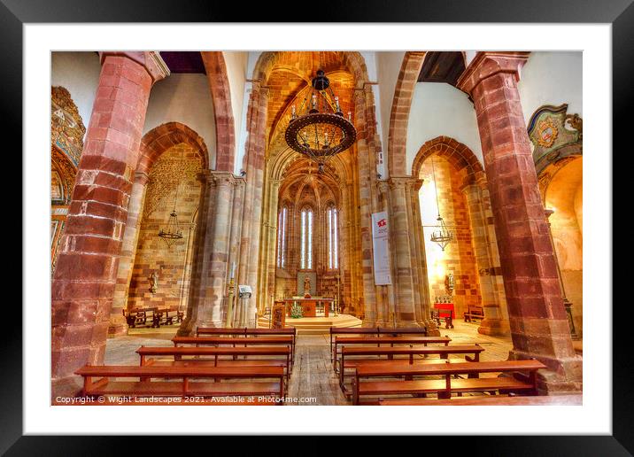 Silves Se de Cathedral Interior Framed Mounted Print by Wight Landscapes