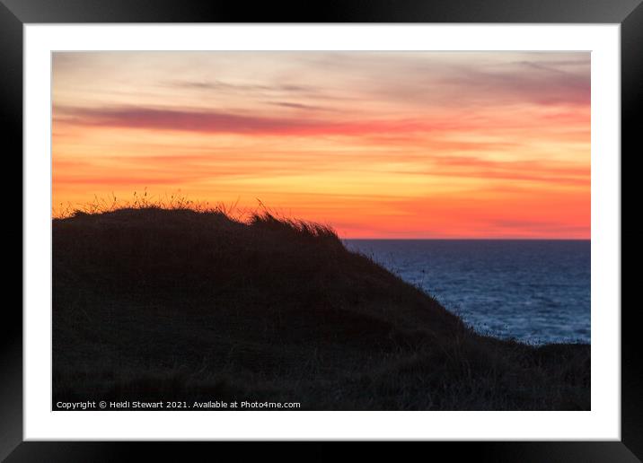 Sunset from Nash Point Framed Mounted Print by Heidi Stewart