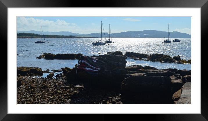 Millport seafront and Crocodile Rock Framed Mounted Print by Allan Durward Photography