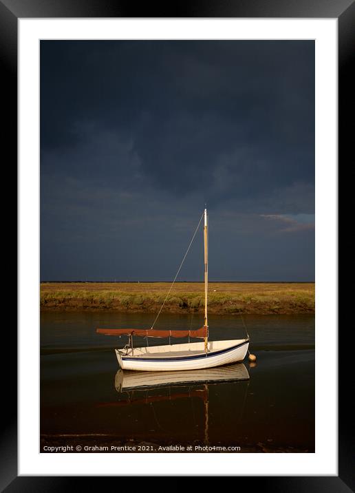 The Approaching Storm, Morston, Norfolk Framed Mounted Print by Graham Prentice