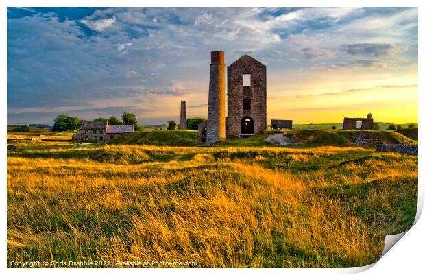 The Magpie Mine Print by Chris Drabble