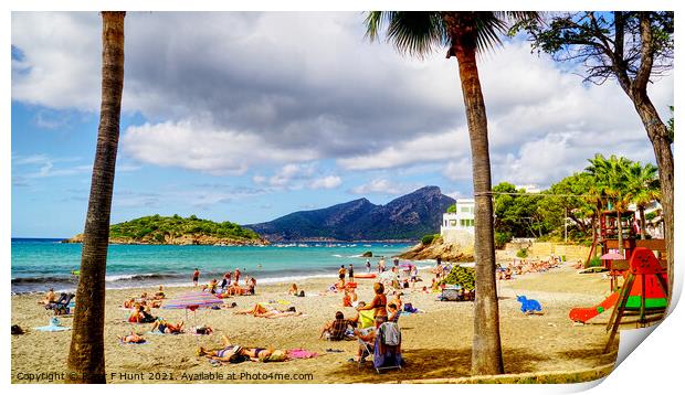 Sant Elm Beach Mallorca Print by Peter F Hunt